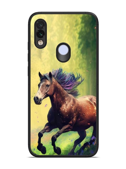 Enchanted Gallop Glossy Soft Edge Case for Xiaomi Redmi Note 7 Chachhi