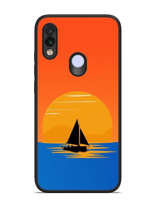 Sunset Sail Glossy Soft Edge Case for Xiaomi Redmi Note 7 Chachhi