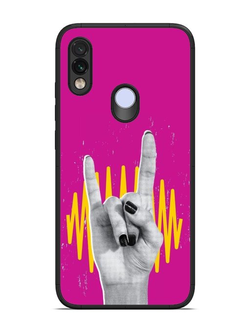 Rock Hand Glossy Soft Edge Case for Xiaomi Redmi Note 7 Chachhi