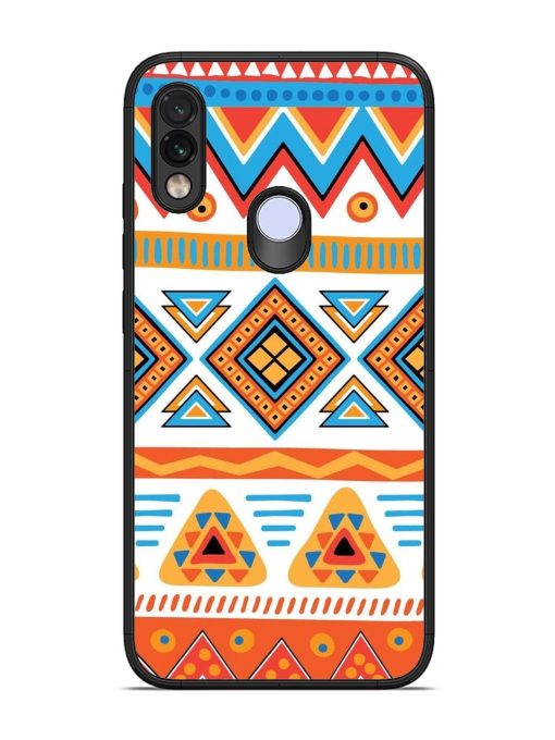 Vibrant Tribal Pattern Glossy Soft Edge Case for Xiaomi Redmi Note 7 Chachhi