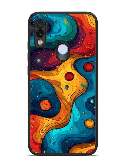 Cosmic Swirl Glossy Soft Edge Case for Xiaomi Redmi Note 7 Chachhi