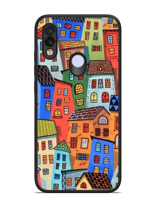 Rainbow House Glossy Soft Edge Case for Xiaomi Redmi Note 7 Chachhi