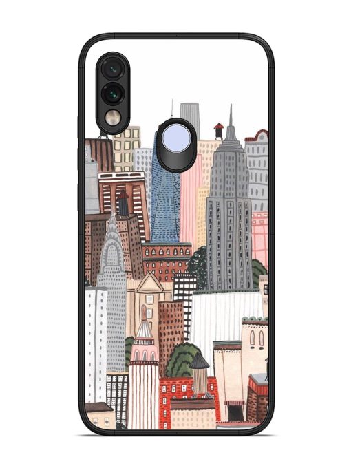 Cityscape Dreams Glossy Soft Edge Case for Xiaomi Redmi Note 7 Chachhi