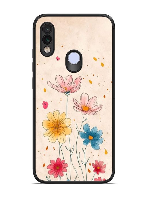 Delicate Bloom Glossy Soft Edge Case for Xiaomi Redmi Note 7 Chachhi