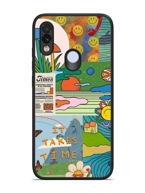 Groovy Vibes Glossy Soft Edge Case for Xiaomi Redmi Note 7 Chachhi