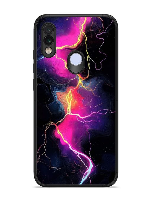 Electric Dreams Glossy Soft Edge Case for Xiaomi Redmi Note 7 Chachhi