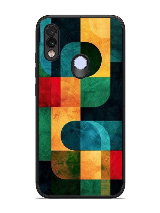 Geometric Harmony Glossy Soft Edge Case for Xiaomi Redmi Note 7 Chachhi