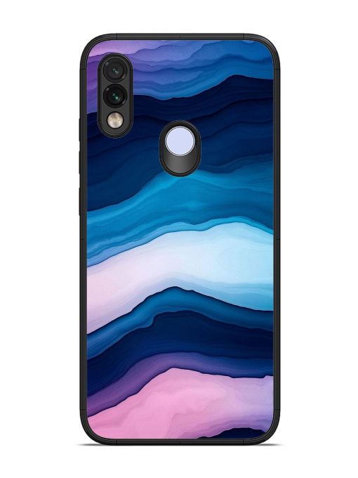 Oceanic Layers Glossy Soft Edge Case for Xiaomi Redmi Note 7 Chachhi