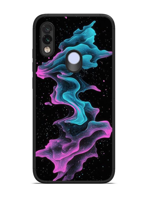 Cosmic Currents Glossy Soft Edge Case for Xiaomi Redmi Note 7 Chachhi