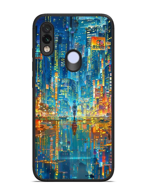 Neon Metropolis Glossy Soft Edge Case for Xiaomi Redmi Note 7 Chachhi