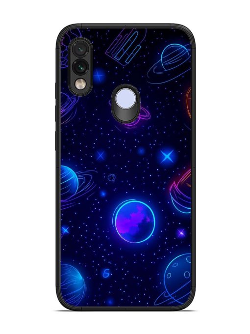 Neon Cosmos Glossy Soft Edge Case for Xiaomi Redmi Note 7 Chachhi