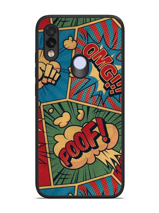 Comic Book Chaos Glossy Soft Edge Case for Xiaomi Redmi Note 7 Chachhi