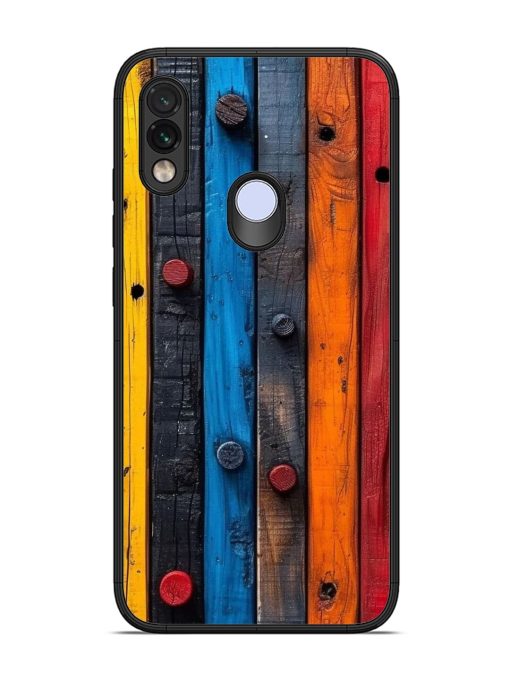 Rainbow Plank Glossy Soft Edge Case for Xiaomi Redmi Note 7 Chachhi