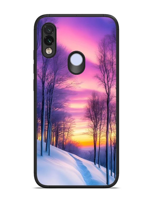 Winter'S Purple Haze Glossy Soft Edge Case for Xiaomi Redmi Note 7 Chachhi