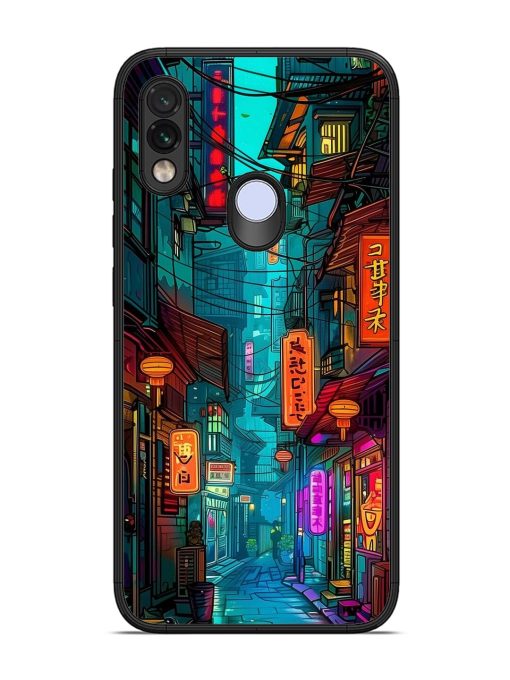 Neon Nightscape Glossy Soft Edge Case for Xiaomi Redmi Note 7 Chachhi