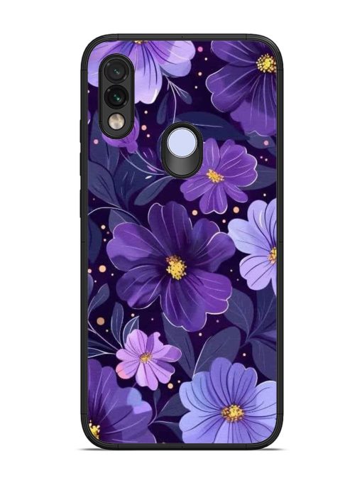 Purple Paradise Glossy Soft Edge Case for Xiaomi Redmi Note 7 Chachhi