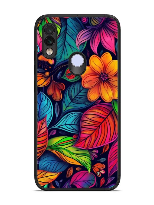 Rainbow Of Blooms Glossy Soft Edge Case for Xiaomi Redmi Note 7 Chachhi