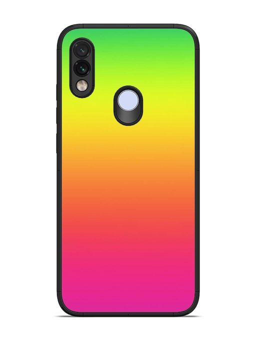 Rainbow Gradient Glossy Soft Edge Case for Xiaomi Redmi Note 7 Chachhi