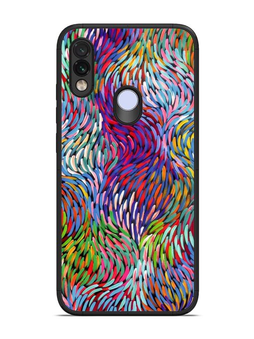 Vibrant Waves Glossy Soft Edge Case for Xiaomi Redmi Note 7 Chachhi