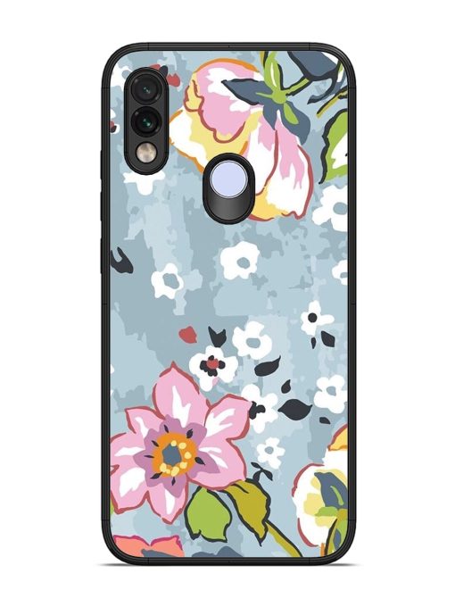 Floral Fantasy Glossy Soft Edge Case for Xiaomi Redmi Note 7 Chachhi