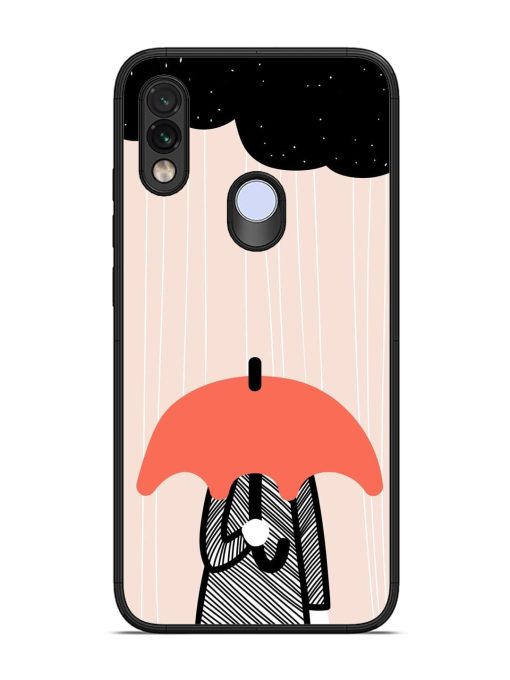 Stormy Weather, Shielded Soul Glossy Soft Edge Case for Xiaomi Redmi Note 7 Chachhi