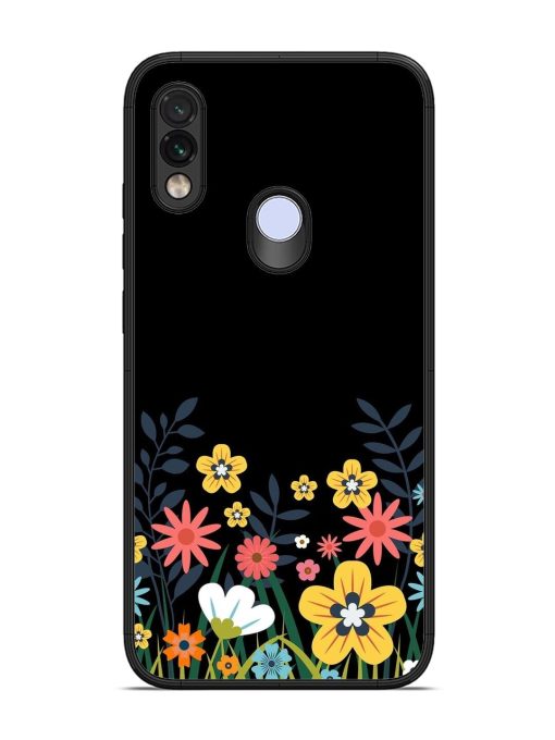 Floral Night Sky Glossy Soft Edge Case for Xiaomi Redmi Note 7 Chachhi