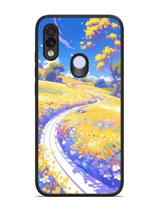 Vibrant Spring Meadow Glossy Soft Edge Case for Xiaomi Redmi Note 7 Chachhi