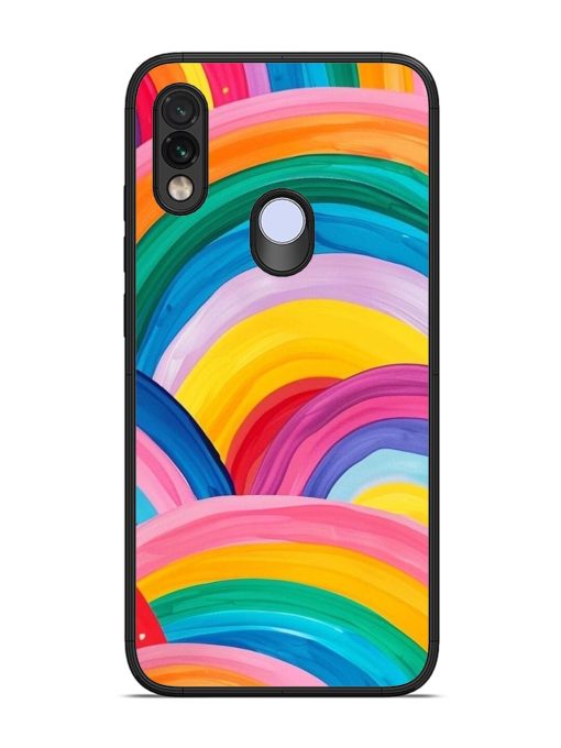 Rainbow Cascade Glossy Soft Edge Case for Xiaomi Redmi Note 7 Chachhi