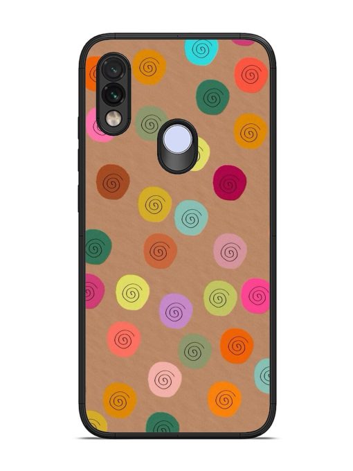 Swirly Dots On Kraft Glossy Soft Edge Case for Xiaomi Redmi Note 7 Chachhi