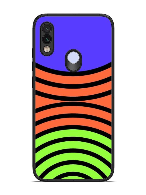 Psychedelic Stripe Symphony Glossy Soft Edge Case for Xiaomi Redmi Note 7 Chachhi