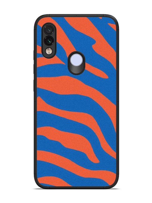 Zebra Stripes In Blue And Orange Glossy Soft Edge Case for Xiaomi Redmi Note 7 Chachhi