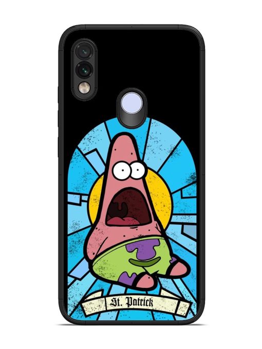 St. Patrick'S Day Stained Glass Patrick Star Glossy Soft Edge Case for Xiaomi Redmi Note 7 Chachhi