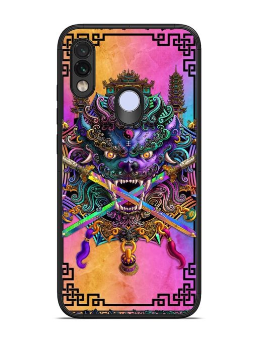 Psychedelic Fu Dog Tapestry Glossy Soft Edge Case for Xiaomi Redmi Note 7 Chachhi