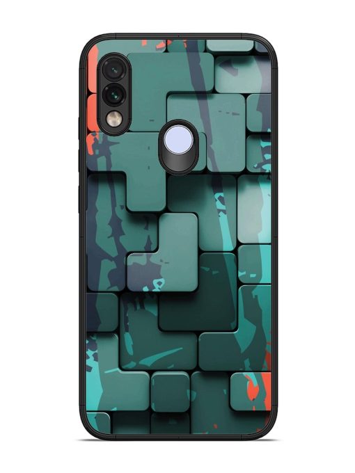 Abstract Geometric Mosaic Glossy Soft Edge Case for Xiaomi Redmi Note 7 Chachhi