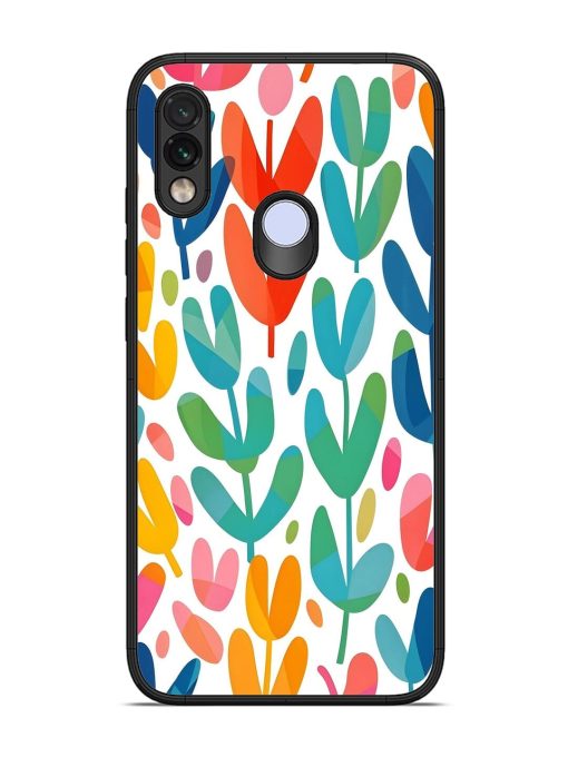 Rainbow Of Blooms Glossy Soft Edge Case for Xiaomi Redmi Note 7 Chachhi