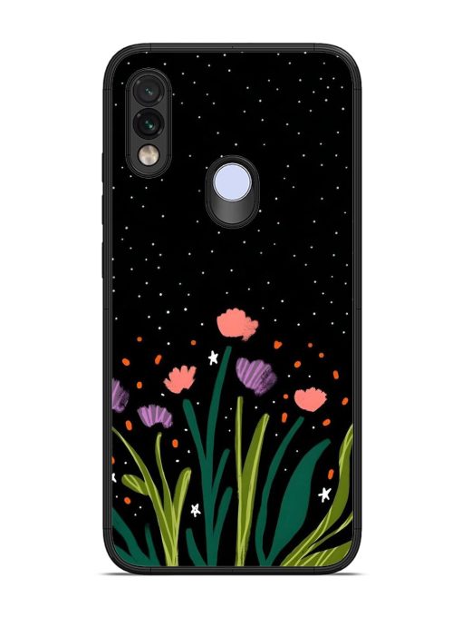 Midnight Bloom Glossy Soft Edge Case for Xiaomi Redmi Note 7 Pro