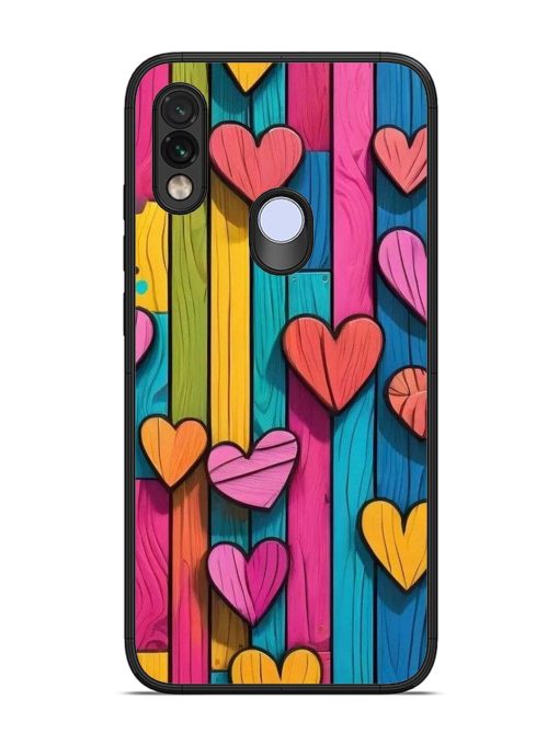 Rainbow Of Hearts Glossy Soft Edge Case for Xiaomi Redmi Note 7 Pro