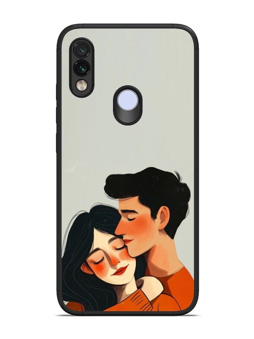 Craft Couples Glossy Soft Edge Case for Xiaomi Redmi Note 7 Pro