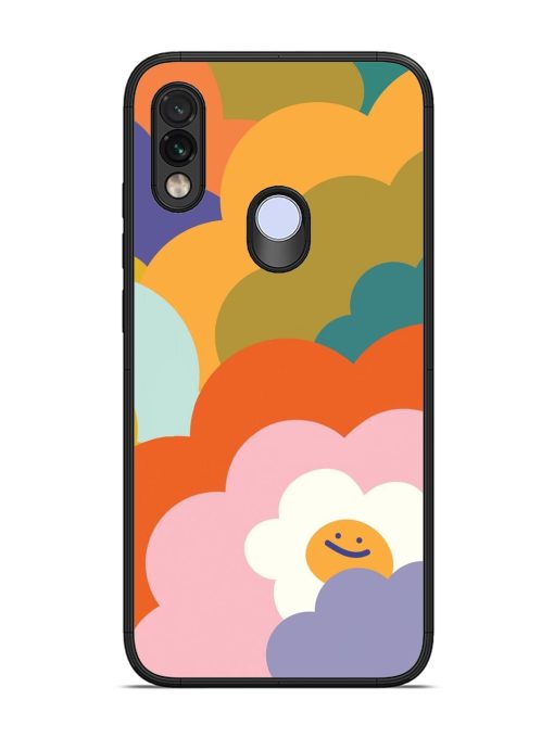 Happy Flower Power Glossy Soft Edge Case for Xiaomi Redmi Note 7 Pro