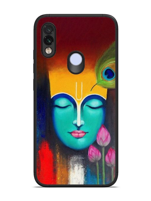 Divine Tranquility: The Face Of Krishna Glossy Soft Edge Case for Xiaomi Redmi Note 7 Pro