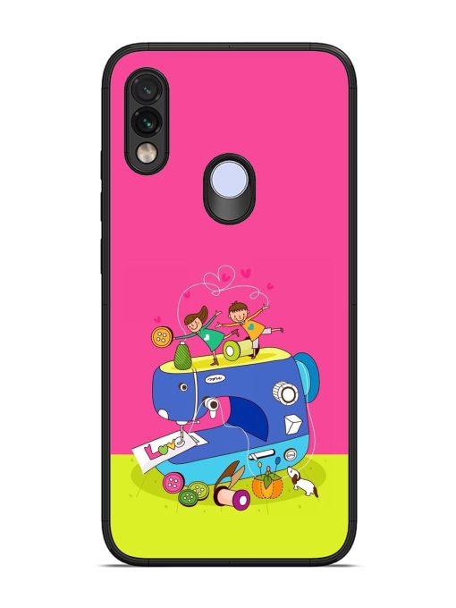 Sew Cute Glossy Soft Edge Case for Xiaomi Redmi Note 7S Chachhi