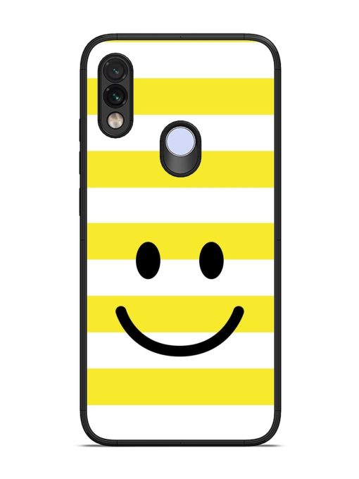 Smiling Stripes Glossy Soft Edge Case for Xiaomi Redmi Note 7S Chachhi