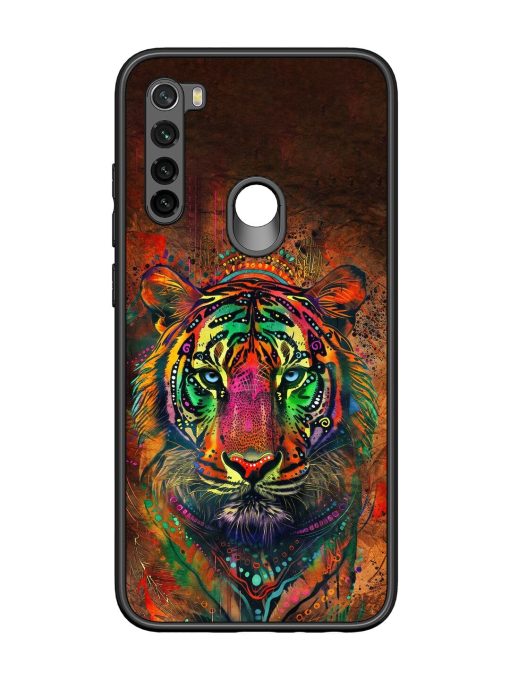 Cosmic Tiger Glossy Soft Edge Case for Xiaomi Redmi Note 8 Chachhi