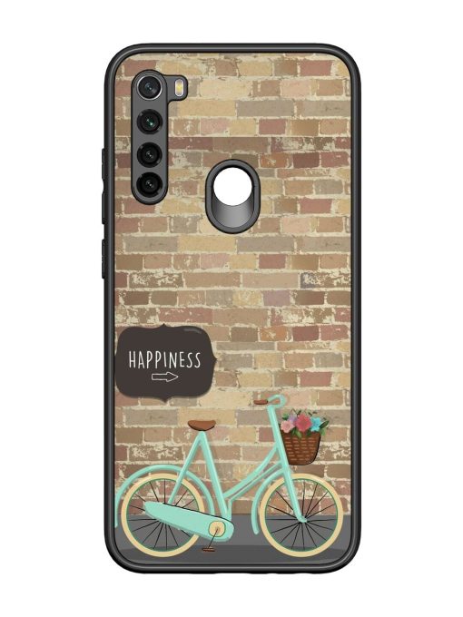 Pedaling Towards Happiness Glossy Soft Edge Case for Xiaomi Redmi Note 8 Chachhi