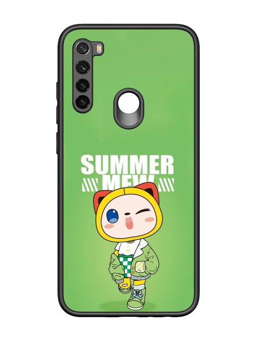 Purrfect Summer Glossy Soft Edge Case for Xiaomi Redmi Note 8 Chachhi