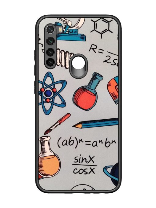 Science Doodle Glossy Soft Edge Case for Xiaomi Redmi Note 8 Chachhi