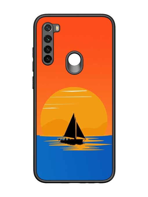 Sunset Sail Glossy Soft Edge Case for Xiaomi Redmi Note 8 Chachhi