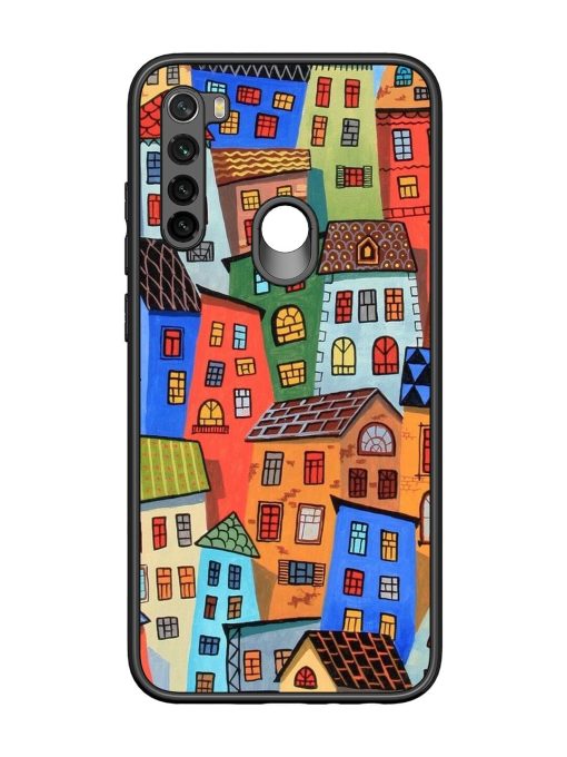 Rainbow House Glossy Soft Edge Case for Xiaomi Redmi Note 8 Chachhi