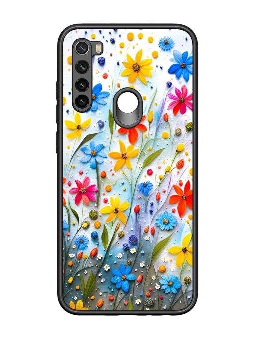 Vibrant Floral Glossy Soft Edge Case for Xiaomi Redmi Note 8 Chachhi