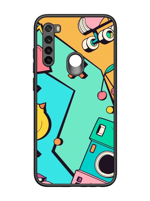 Retro Remix Glossy Soft Edge Case for Xiaomi Redmi Note 8 Chachhi